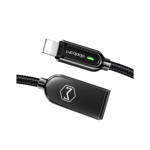Cablu Lightning Mcdodo Auto Disconnect Black (1.2m, max 2A, led indicator) [2]