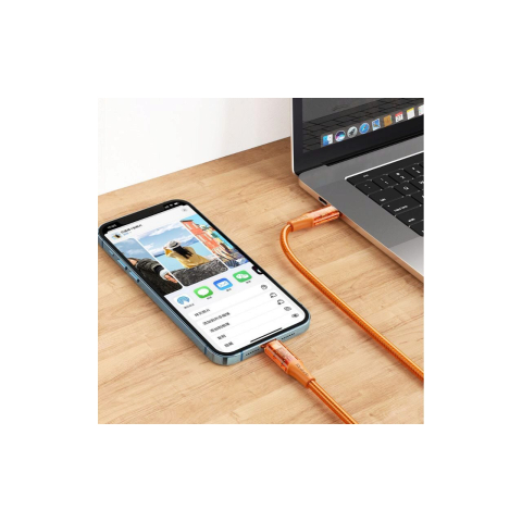 Cablu Mcdodo Amber Series Fast Charging Type-C la Lightning ,36W, 1,2m Orange [5]
