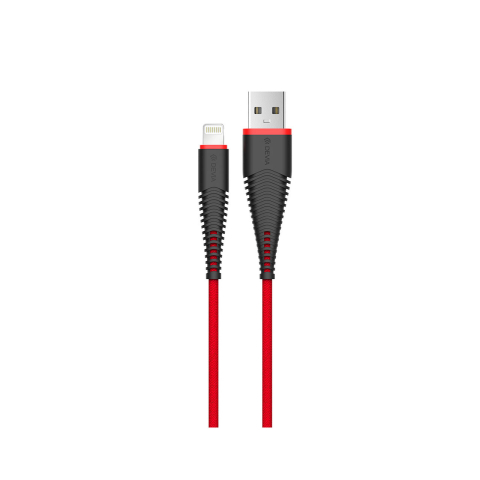 Cablu MFI Lightning Devia Fish 1.5m, Red [2]