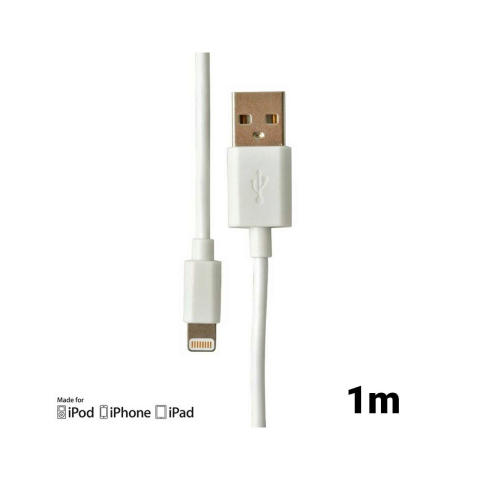 Laptop, Tablete & Telefoane - Cablu MFI Lightning Procell USB Alb 1m