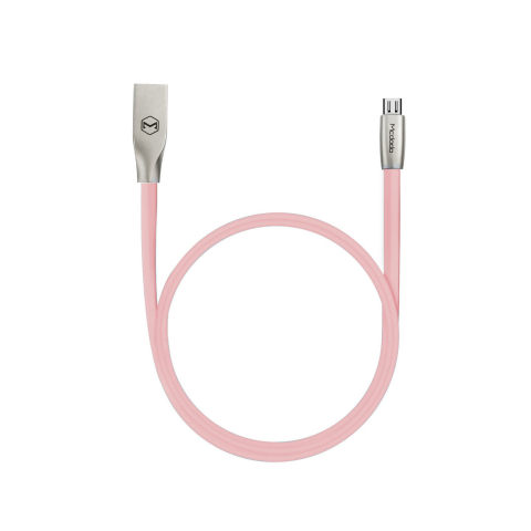 Cablu MicroUSB Mcdodo Zn-Link Silver Pink (1.5m, 2.4A max) [7]