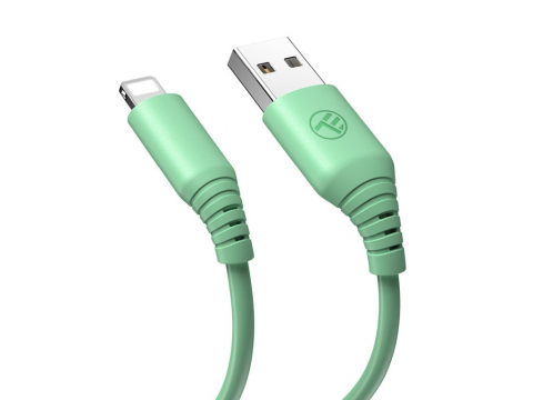 Cablu silicon Tellur USB to Lightning, 3A, 1m, verde [1]