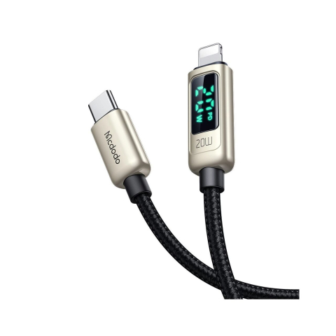 Cablu Type-C la Lightning Mcdodo Digital Pro 20W, 1.2m, Silver [1]