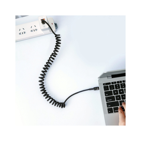 Laptop, Tablete & Telefoane - Cablu Type-C la Type-C Mcdodo Omega Series Retractabil, PD, 60W, 1.8m, led indicator, Black