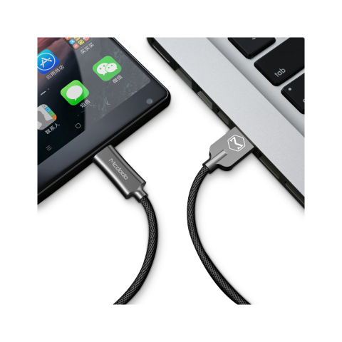 Laptop, Tablete & Telefoane - Cablu Type-C Mcdodo Knight 1.5m, QC4.0 Black
