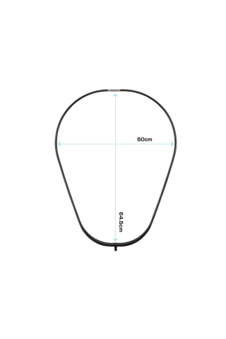 Minciog - Cadru cap minciog PROX PX897L Carbon Oval Net Frame One-Piece 50 x 64.5cm