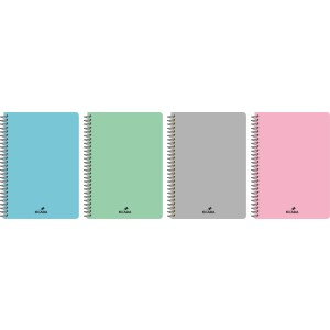Rechizite Școlare - Caiet a4 80 file spira coperta plastic ecada 29482dr
