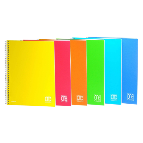 Caiete - Caiet A4+ cu spirala - One Color, 80 g/m2, 80 pag., coperta PP (Matematica), copii varsta 