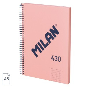 Rechizite Școlare - Caiet a5 80 file ar spira milan roz 430 57153e80sncp