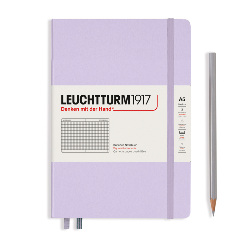 Rechizite Școlare - Caiet a5 aritmetica coperta rigida lila leuchtturm