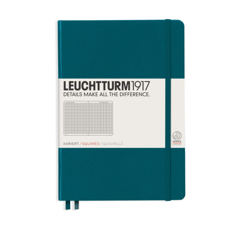Rechizite Școlare - Caiet a5 aritmetica coperta rigida verde pacific leuchtturm