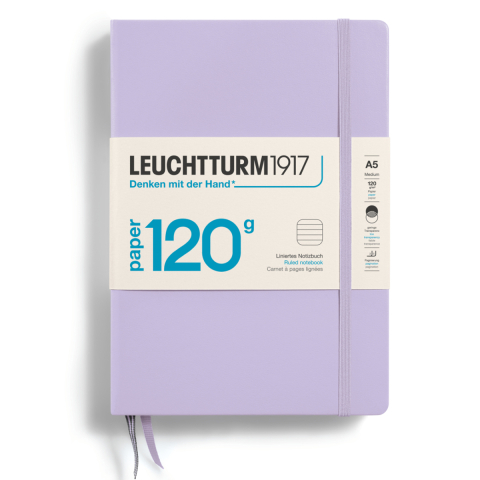 Rechizite Școlare - Caiet a5 dictando 120g coperta rigida lila leuchtturm