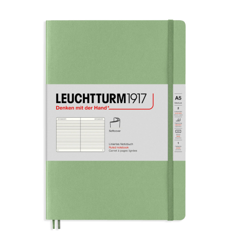 Rechizite Școlare - Caiet a5 dictando coperta flexibila vernil pastel leuchtturm