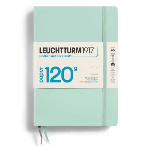 Rechizite Școlare - Caiet a5 velin 120g coperta rigida verde menta leuchtturm