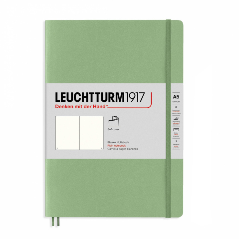 Rechizite Școlare - Caiet a5 velin coperta flexibila vernil pastel leuchtturm