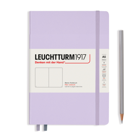Rechizite Școlare - Caiet a5 velin coperta rigida lila leuchtturm