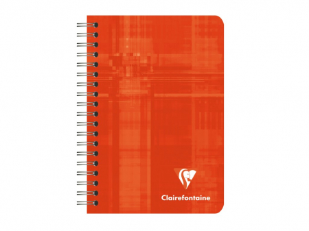 Caiet A7+ (9 x 14 cm) cu spira, 90 file, Clairefontaine [1]