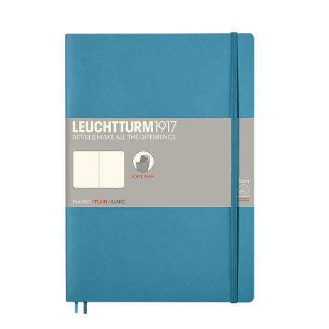 Rechizite Școlare - Caiet b5 velin coperta flexibila albastru nordic leuchtturm