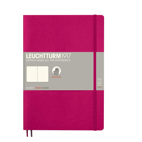 Rechizite Școlare - Caiet b5 velin coperta flexibila magenta leuchtturm