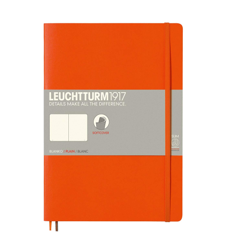 Rechizite Școlare - Caiet b5 velin coperta flexibila portocaliu leuchtturm