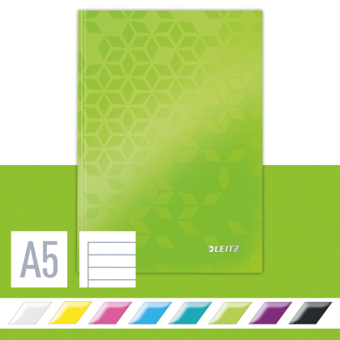 Caiet birou a5 dictando verde coperta carton wow leitz [2]