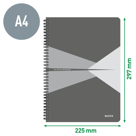 Caiet birou spira a4 aritmetica verde coperta pp office leitz [4]