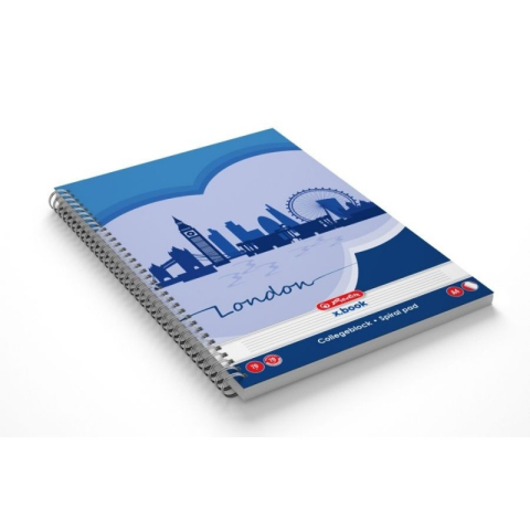 Rechizite Școlare - Caiet cu spirala A4 Herlitz Economic, 70 file, dictando, 70g/mp, 9484760