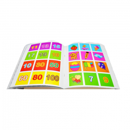 Caiet de colorat cifre, format A4, Carte cu abtibilduri [2]