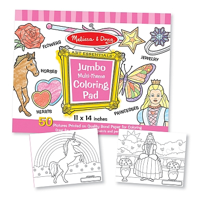 Cărți Educative, Activități - Caiet jumbo cu desene pentru colorat Melissa and Doug Roz