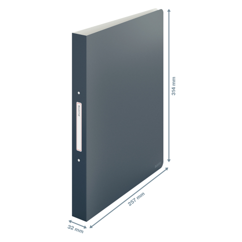 Caiet mecanic a4 2 inele 25mm/32mm cop flex gri antracit cosy leitz [3]