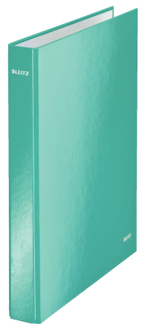 Organizare, arhivare, prezentare - Caiet mecanic a4 2 inele 25mm/40mm turcoaz metalizat wow leitz