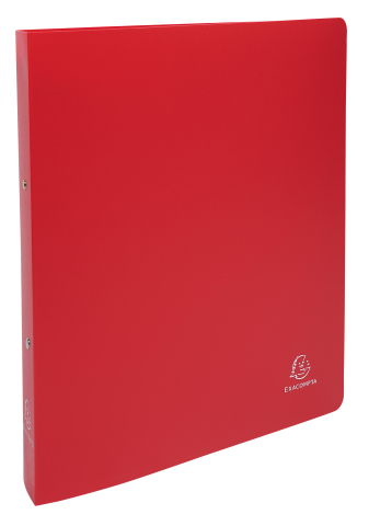 Organizare, arhivare, prezentare - Caiet mecanic a4+ 2 inele 30mm/40mm cop. flex. rosu exacompta