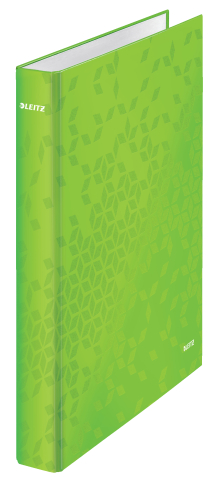 Organizare, arhivare, prezentare - Caiet mecanic a4 4 inele 25mm/40mm verde metalizat wow leitz