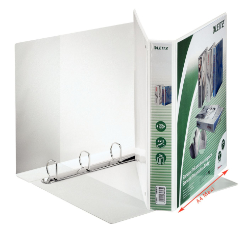 Organizare, arhivare, prezentare - Caiet mecanic a4 4 inele 30mm/51mm alb maxi panorama leitz