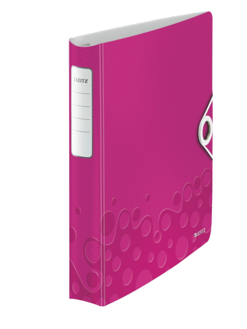 Organizare, arhivare, prezentare - Caiet mecanic a4 4 inele 30mm/52mm roz metalizat softclick leitz