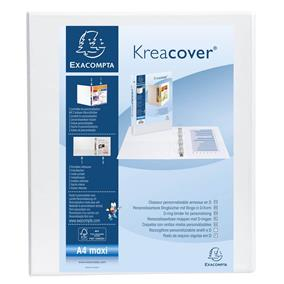 Organizare, arhivare, prezentare - Caiet mecanic a4+ 4 inele 60 mm 2 buzunare kreacover exacompta