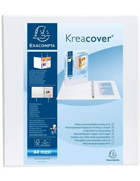 Organizare, arhivare, prezentare - Caiet mecanic a4+ 4 inele 70 mm 2 buzunare kreacover exacompta