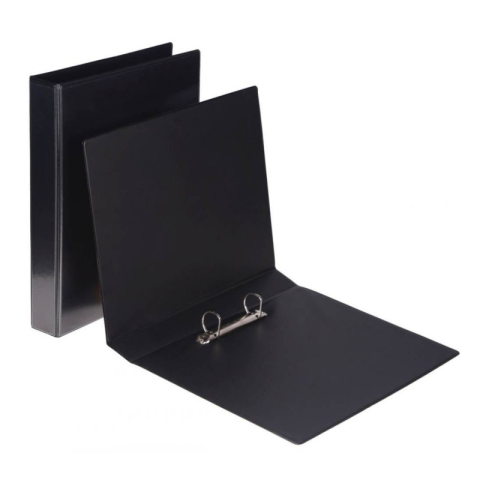 Birotică și Papetărie - Caiet mecanic A4 Nr.501, coperta carton plastifiat, negru, 2 inele, eticheta pe cotor