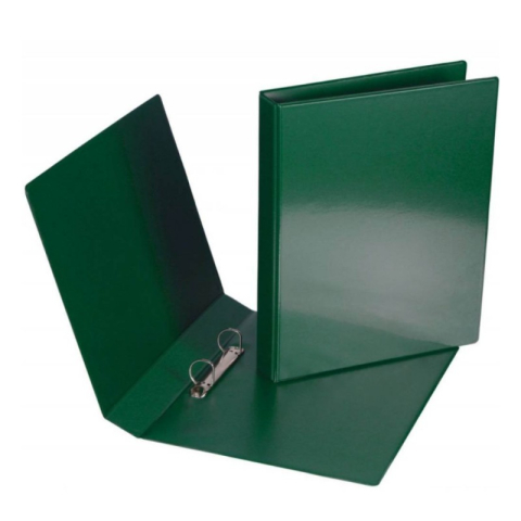 Birotică și Papetărie - Caiet mecanic A4 Nr.501, coperta carton plastifiat, verde, 2 inele, eticheta pe cotor