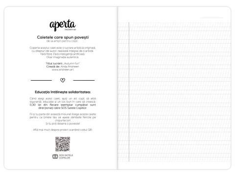 Caiet scoala, Autumn fun, A5, 24 file, 90g, Tip 1 [1]