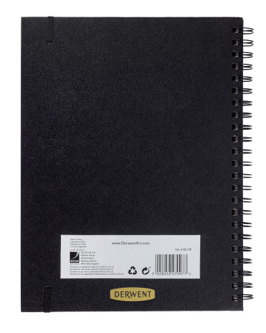 Caiet spira pentru schite si desen a4 56 file 165g cu mapa professional derwent [1]