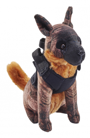 Jucării și Jocuri pentru copii - Caine de salvare cu sunet CIOBANESC BELGIAN - Jucarie Plus Wild Republic 14 cm