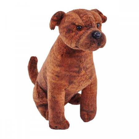 Jucării și Jocuri pentru copii - Caine de salvare cu sunet STAFFORDSHIRE BULL TERRIER - Jucarie Plus Wild Republic 14 cm