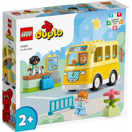 LEGO® - Calatoria cu autobuzul, varsta de la 2 ani la 4 ani