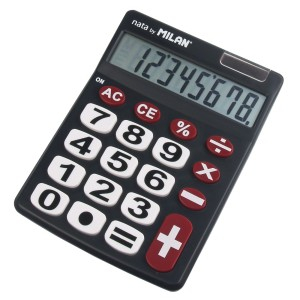 Birotică și Papetărie - Calculator 8 dg milan 708  (din care timbru verde 0,15 ron)