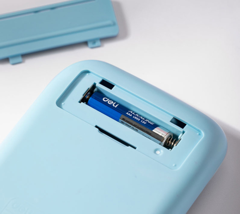 Calculator birou 10dig taste multicolore albastru deli [3]