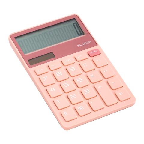 Calculator birou 12 dig roz deschis nusign deli [3]