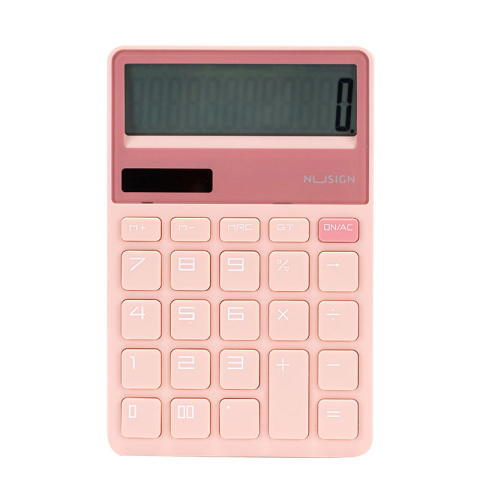Birotică și Papetărie - Calculator birou 12 dig roz deschis nusign deli