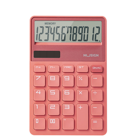 Birotică și Papetărie - Calculator birou 12 dig roz intens nusign deli