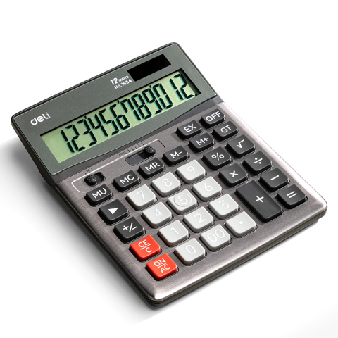 Birotică și Papetărie - Calculator birou 12dig metal 1654 deli